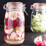 KILNER Einkochglas Clip Round, klares Glas mit Metallverschluss, ideal für Einmachen und Aufbewahrung von Lebensmitteln