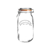 KILNER Einkochglas CLIP ROUND, klares Glas zum Einkochen, mit Clipverschluss für frische Konserven und Lagerung
