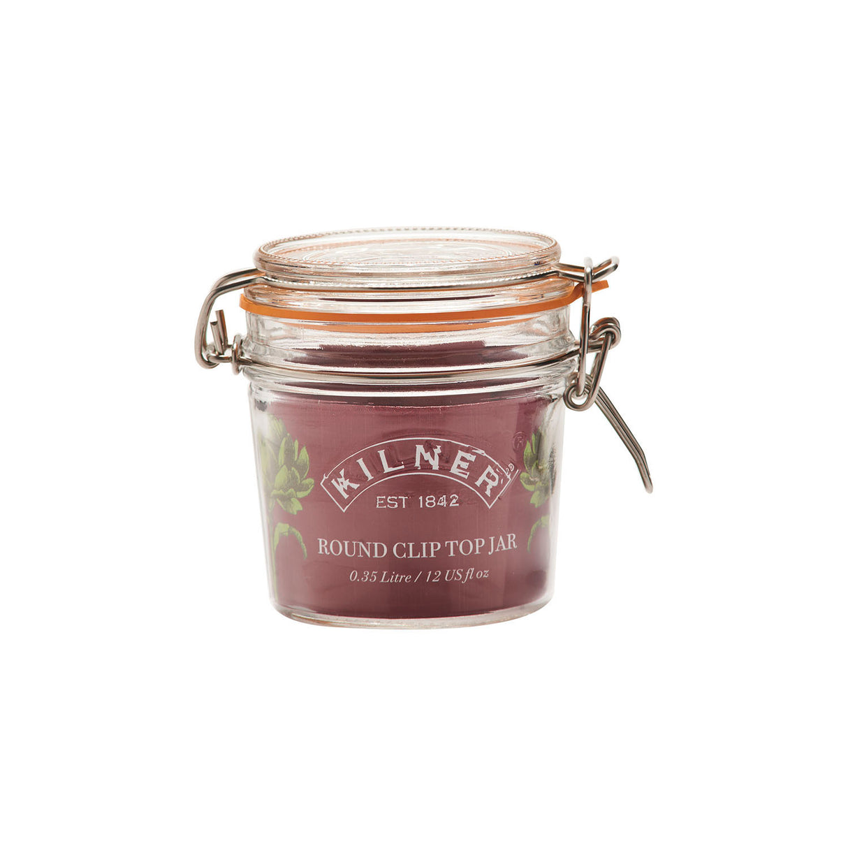KILNER Einkochglas Clip Round, klares Glas, ideal zum Einmachen und Aufbewahren von Lebensmitteln, mit Metallverschluss.