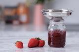 Edelstahl-Trichter von KILNER mit 14,5 cm Durchmesser, Easy Fill Design, für einfüllen und Umfüllen in der Küche.