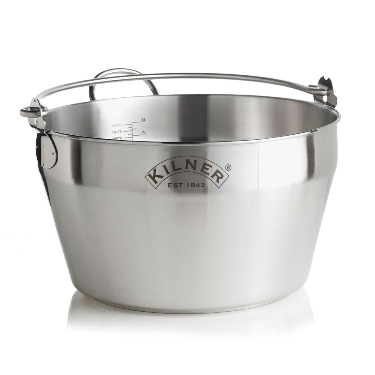 Einkochtopf aus Edelstahl von KILNER, 8 Liter Fassungsvermögen, perfekt zum Einkochen und Sterilisieren in der Küche