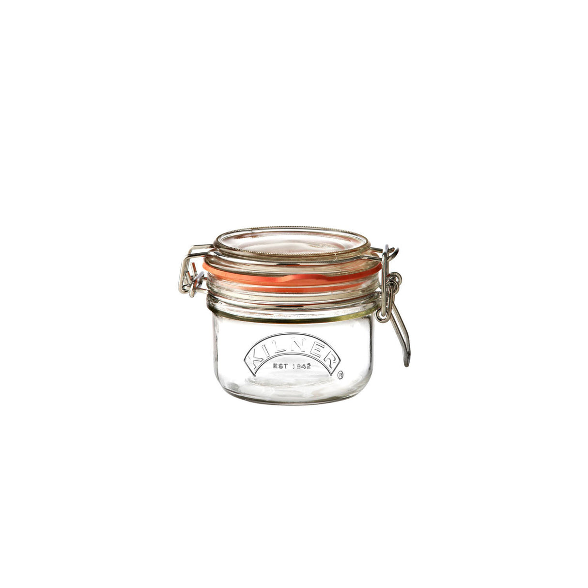 KILNER Einkochglas Clip Round, klares Glas für Konservierung und Lagerung, robustes und durchsichtiges Behältnis