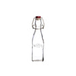 KILNER Einkochflasche CLIP SQUARE aus transparentem Glas, ideal zum Einmachen und Aufbewahren von Lebensmitteln.