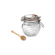 KILNER Honigtopf aus Glas, klar, 400 ml Fassungsvermögen, ideal zum Servieren von Honig, mit tropffreiem Design