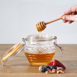 KILNER Honigtopf aus klarem Glas mit 400 ml Fassungsvermögen, ideal zum Servieren von Honig, elegantes Küchenzubehör