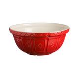 Rote MASON CASH Rührschüssel aus Keramik, ideal zum Mixen und Zubereiten in der Küche, mit klassischem Design and langlebiger Qualität.