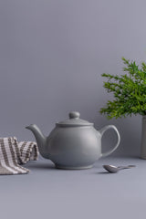 Graue Teekanne von PRICE & KENSINGTON aus Keramik, mit elegantem Design und stabilem Griff für Tee-Zubereitung.