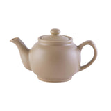 Taupefarbene Teekanne von PRICE & KENSINGTON mit eleganter Form und Griff, ideal für Teezeremonien und Teegenuss.