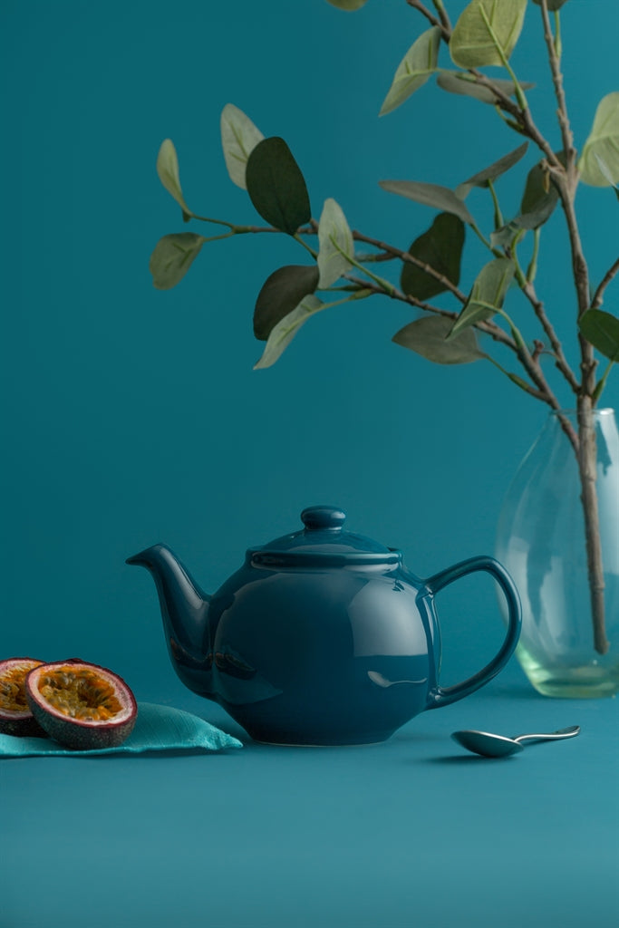 Preis & Kensington Teekanne aus Petrolfarben, stilvolle Teekanne mit eleganten Design, aus hochwertigem Material gefertigt.