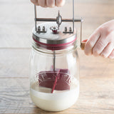 KILNER Butterfass aus klarem Material, 1 Liter Fass für Butterherstellung, sichtbarer Deckel und Griff