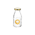 KILNER Milchflasche aus Glas, klare Glasflasche mit Deckel, ideal für Milch und Getränke, auf weißem Hintergrund.