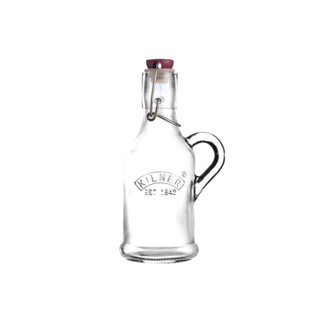 KILNER Einkochflasche aus klarem Glas, 200 ml, mit Schraubverschluss, für Konservierung und Aufbewahrung von Lebensmitteln.