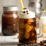 KILNER Kaffeemühle mit Kurbel, klare Glasbehälter, 500 ml Fassungsvermögen, zum Mahlen von Kaffee, Nahaufnahme
