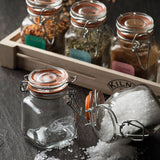 KILNER Gewürzgläser, klare Spices Gläser, 6 Stück à 70 ml für Gewürze und Kräuter, robustes Glasdesign
