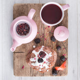 Rosa Teekanne von PRICE & KENSINGTON aus Keramik mit elegantem Design, perfekt für Teeliebhaber.