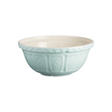 Blaue MASON CASH Rührschüssel aus Keramik, ideal zum Mixen und Zubereiten in der Küche, mit traditionellem Design.