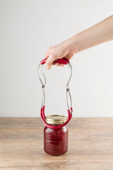 KILNER Einkochglas-Zange in Rot zum sicheren Greifen und Heben von Gläsern beim Einkochen, robustes Metalldesign
