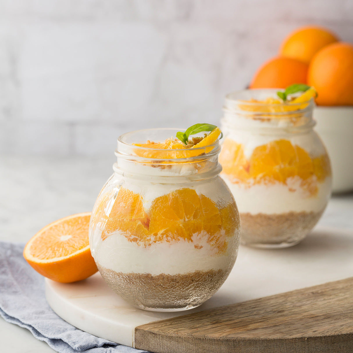 KILNER Marmeladenglas in Orange, 400 ml mit Schraubverschluss, transparentes Glas für Konfitüren und Aufbewahrung