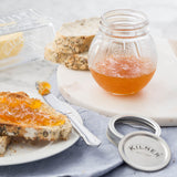 KILNER Marmeladenglas in Orange, 400 ml, mit Schraubverschluss, aus Glas, für Marmelade und Konserven.