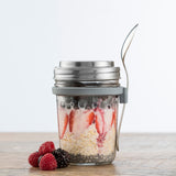 Klarsichtiges Frühstücksglas von KILNER, 350 ml, für To-Go-Frühstück im modernen Design