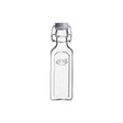 KILNER Einkochflasche CLIP SQUARE klar aus Glas, mit Metallverschluss, ideal zum Einkochen und Aufbewahren von Lebensmitteln