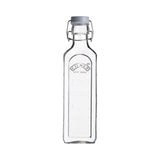 KILNER Einkochflasche CLIP SQUARE, klare Glasflasche mit 600 ml Fassungsvermögen, für Konservierung und Einmachen.