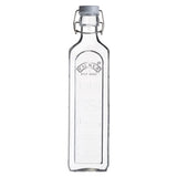 Klare KILNER Einkochflasche CLIP SQUARE, 1 l, mit Metallverschluss, für Einmachen und Aufbewahrung von Lebensmitteln