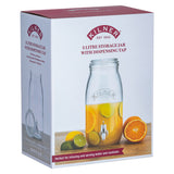 KILNER Getränkespender aus Einmachglas, 3 Liter, mit Metallverschluss und Trinköffnung für Getränke und Erfrischungen.