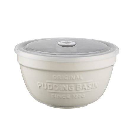 Mason Cash Pudding-Schüssel aus Keramik, 0,9 Liter, 2. Wahl, weiß mit klassischen Mustern für die Zubereitung von Pudding.