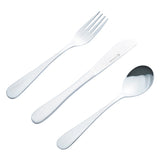 Kinderbesteck von VINERS, Edelstahl, 3-teiliges Set mit kindgerechtem Design, ideal für kleine Kinder und Mahlzeiten.