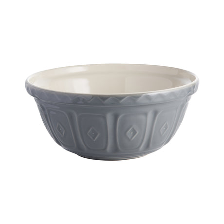 Graue MASON CASH Rührschüssel aus Keramik, ideal zum Mixen und Zubereiten in der Küche, mit klassischem Design.