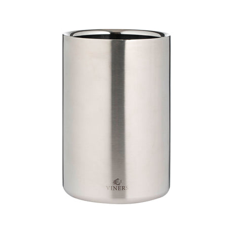 VINERS Weinkühler aus Edelstahl in Silber, elegante Wein-Servierhilfe, glänzendes Metall, stilvolles Weinaccessoire