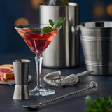 VINERS Eiskübel aus Edelstahl in Silber, stilvoller Kübel für Eiswürfel und Getränke, elegante Dekoration für Partys.