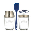 KILNER Sauerteig-Herstellungsset, klarer 500-ml-Behälter mit Deckel für die Sauerteigzubereitung.
