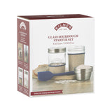 KILNER Herstellungsset für Sauerteig, klar, 500 ml, transparentes Glas mit Deckel und Messskala, ideal zum Sauerteigbacken