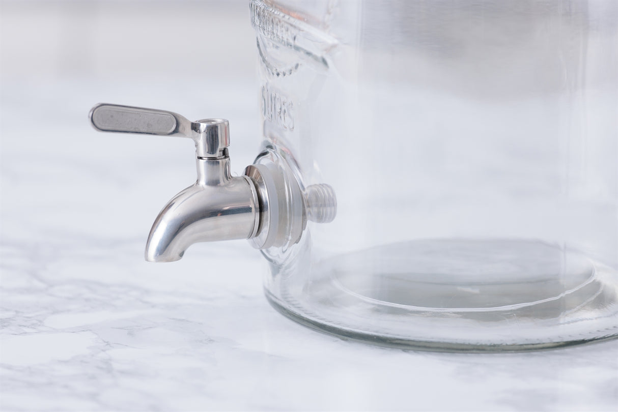 KILNER Edelstahl Zapfhahn für Getränkespender, langlebig und passend zum einfachen Ausschenken von Getränken.