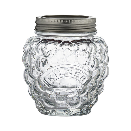 Transparenter KILNER Marmeladenglas mit Schraubverschluss, ideal zum Einmachen und Aufbewahren von Marmelade.