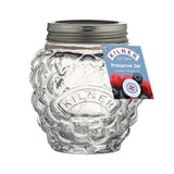 Transparenter KILNER Marmeladenglas mit Schraubverschluss, ideal zum Einkochen und Aufbewahren von Marmelade.