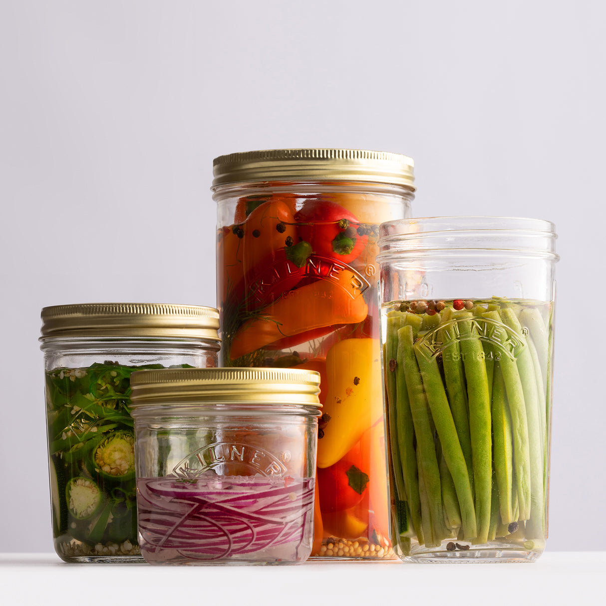 KILNER Einkochglas, Weithals, klares Glas mit Schraubverschluss für Haltbarkeit und einfache Handhabung.