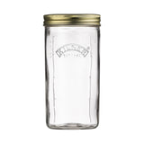 KILNER Einkochglas mit Weithals, klares Glas, ideal für Einmachgläser und Konservierung, auf weißem Hintergrund gezeigt