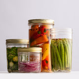 KILNER Einkochglas, Weithals, klares Glas für das Einkochen und Konservieren von Lebensmitteln, mit Schraubverschluss