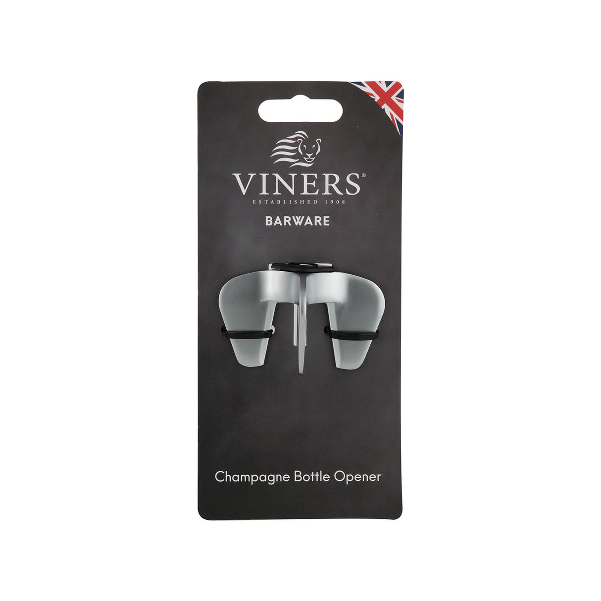 VINERS Champagneröffner aus Edelstahl mit ergonomischem Griff, ideal zum Öffnen von Champagnerflaschen.
