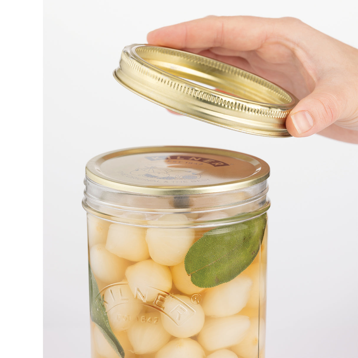 KILNER Einkochglas mit Weithals, transparent, klar, robustes Glas für Konservierung und Einkochprozesse