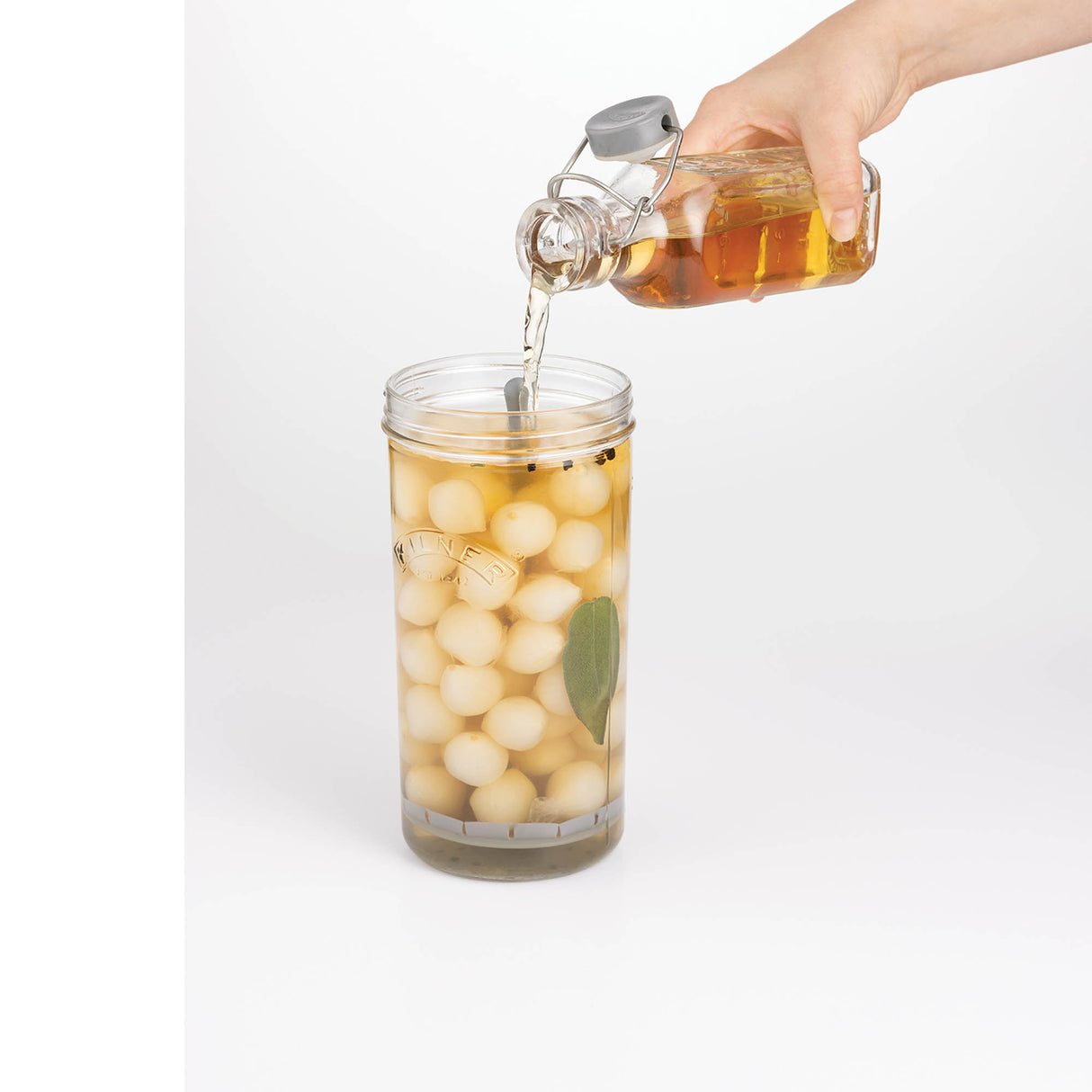 KILNER Einkochglas mit Weithals, klares Glas, ideal zum Einmachen und Aufbewahren von Lebensmitteln