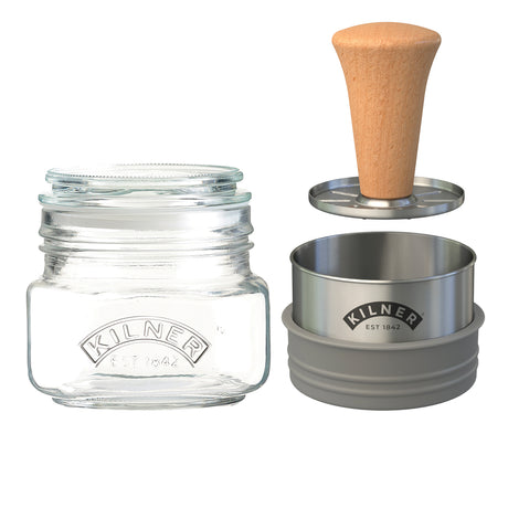KILNER Gucamole-Set, klar, 500 ml, mit mehreren Behältern für frische Guacamole und Dip, transparentes Glasdesign