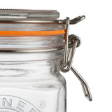 Quadratisches Kilner Einmachglas mit Bügelverschluss, 250 ml, transparentes Glas für Konserven und Lagerung