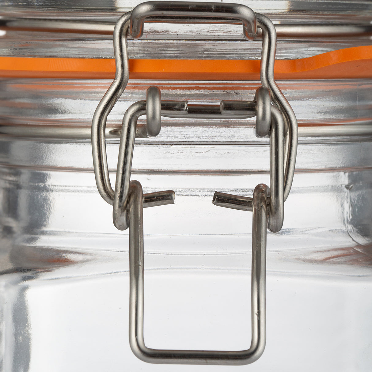 Quadratisches Kilner Einmachglas mit Bügelverschluss, 250 ml, transparentes Glas für Lebensmittelaufbewahrung