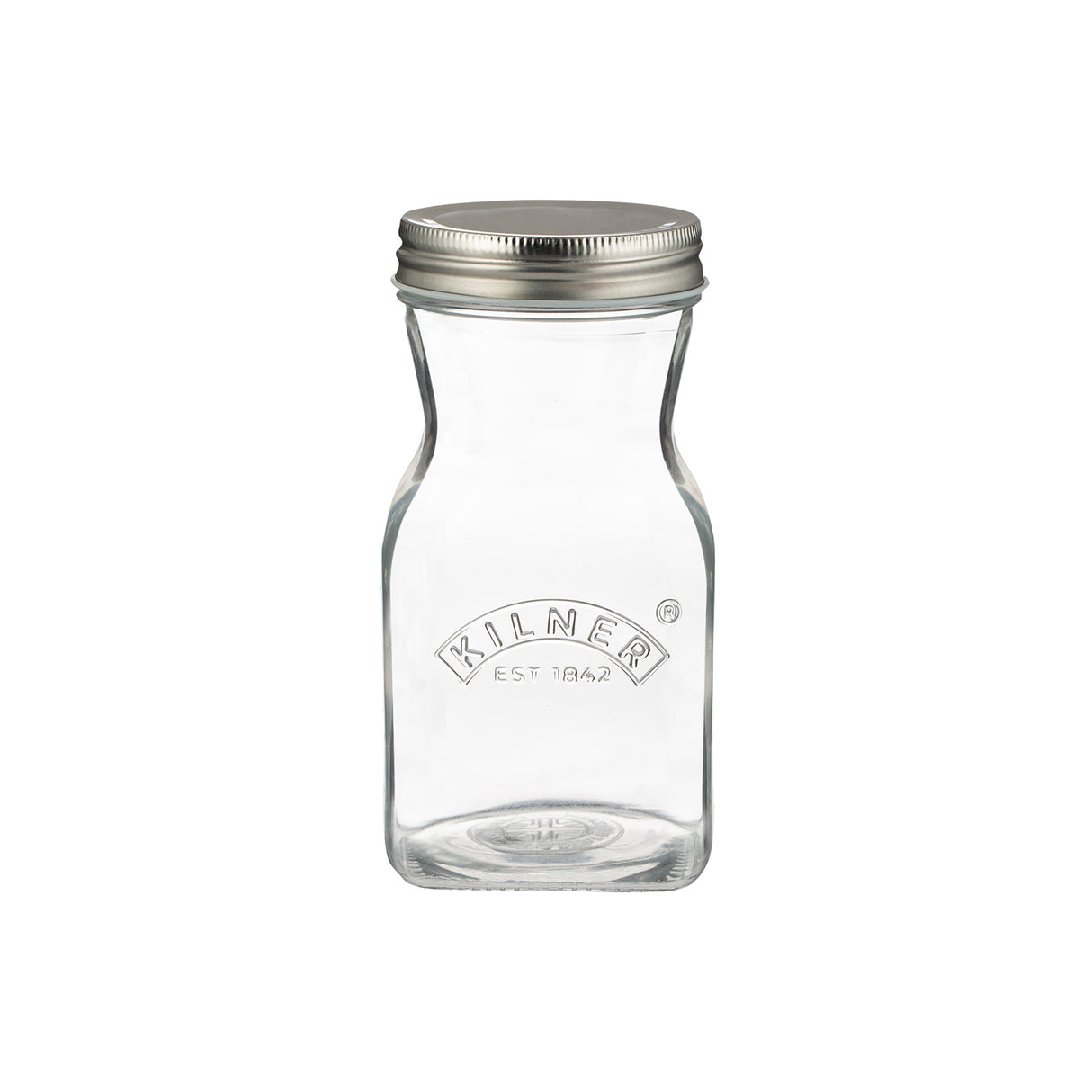 KILNER Glasflasche für Saft, robuste und klare Glasflasche mit Schraubverschluss, ideal für Getränke und Lagerung