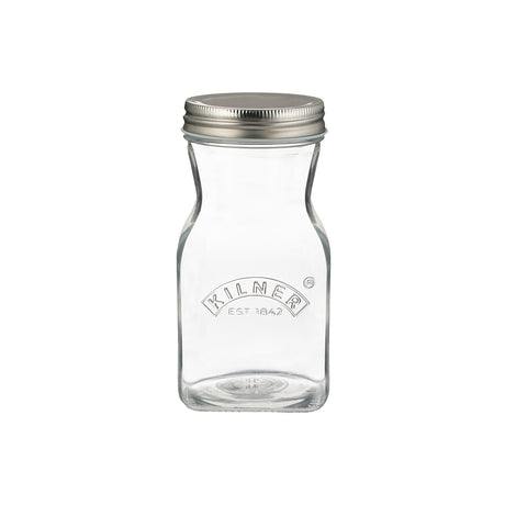 KILNER Glasflasche für Saft, robuste und klare Glasflasche mit Schraubverschluss, ideal für Getränke und Lagerung