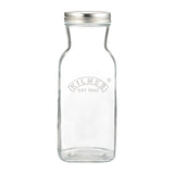 KILNER Glasflasche für Saft, klare transparente Flasche mit Schraubverschluss, ideal zum Abfüllen von Fruchtsäften